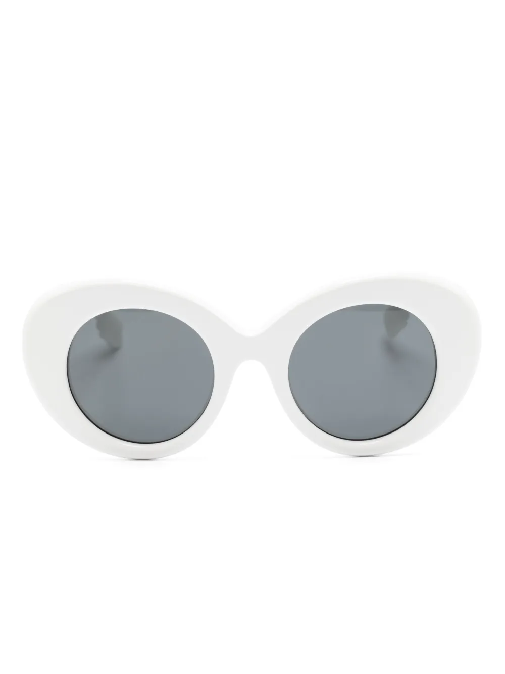 

Солнцезащитные очки Lola в массивной оправе Burberry Eyewear, белый