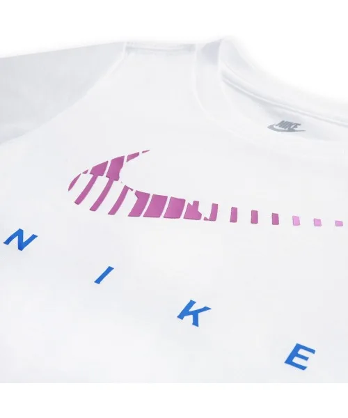 Детская футболка NIKE с логотипом, белая — фото 4