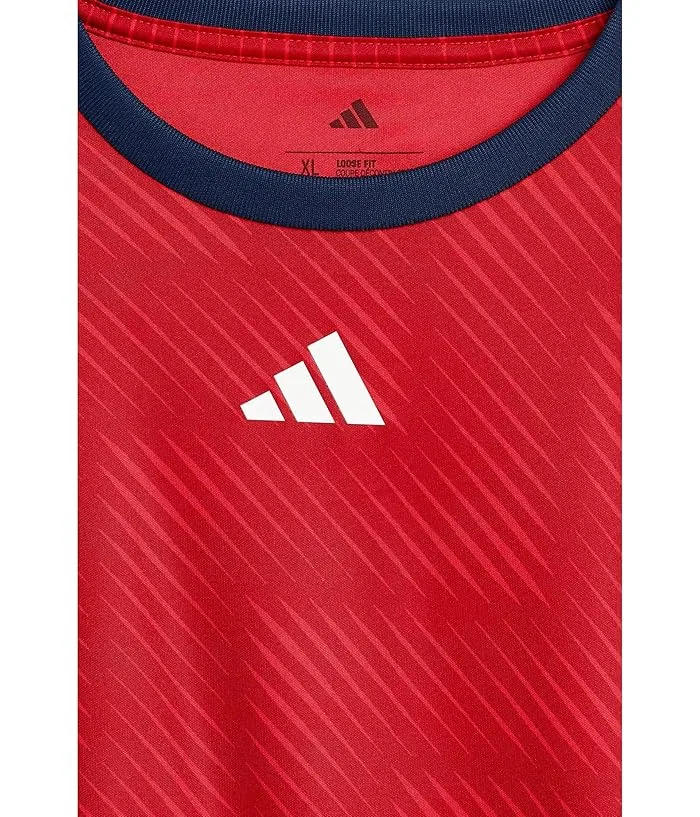 Футболка Aop World Soccer Top Adidas Kids, Pure Ruby — фото 3
