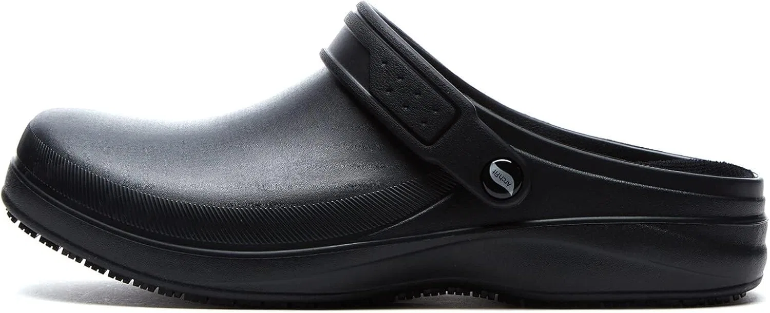 Мужские деревянные туфли Skechers Riverbound SRC, Blacks. — фото 4