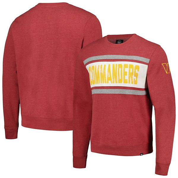 

Мужской свитшот '47 Heathered Burgundy Washington Commanders Bypass Tribeca Unbranded