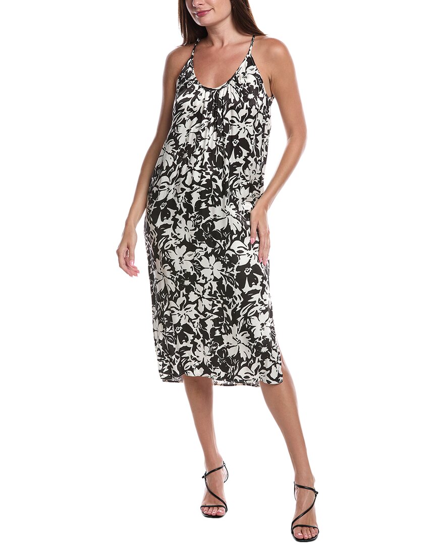 

Nation LTD Liliana Printed U-Neck Ruched, черный