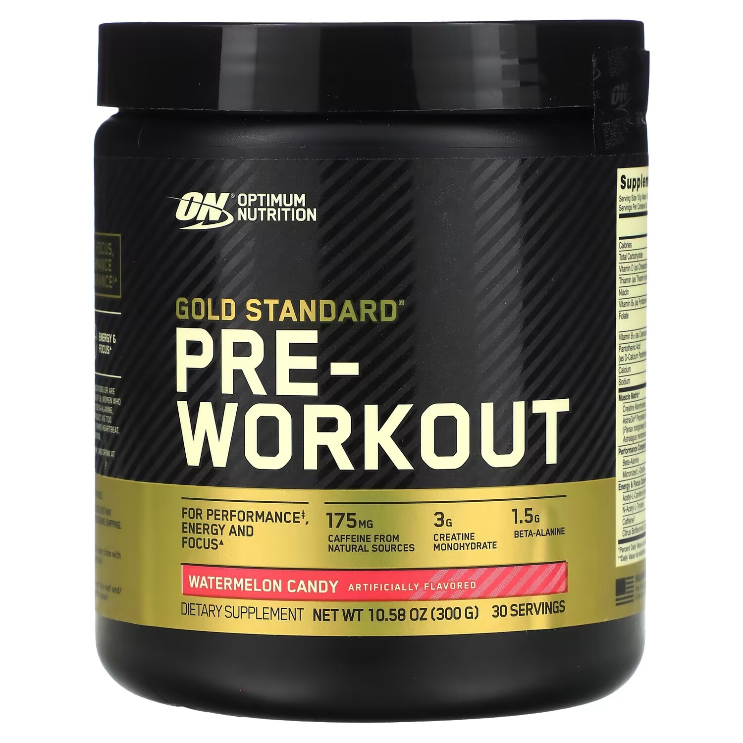 

Предтренировочный комплекс Optimum Nutrition Gold Standard, арбузные леденцы