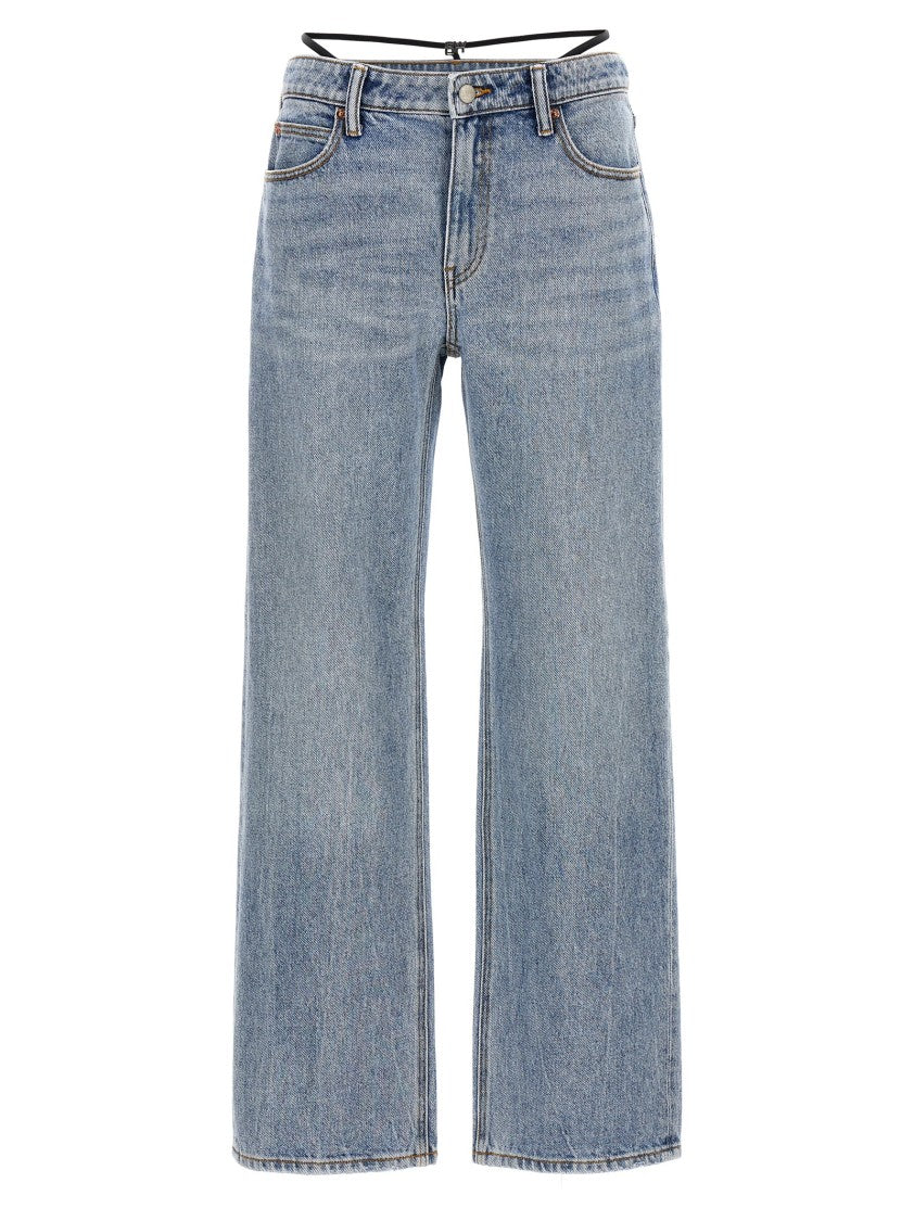 

Prestyle Джинсы с подвеской Diamante Charm Denim X Alexander Wang, синий