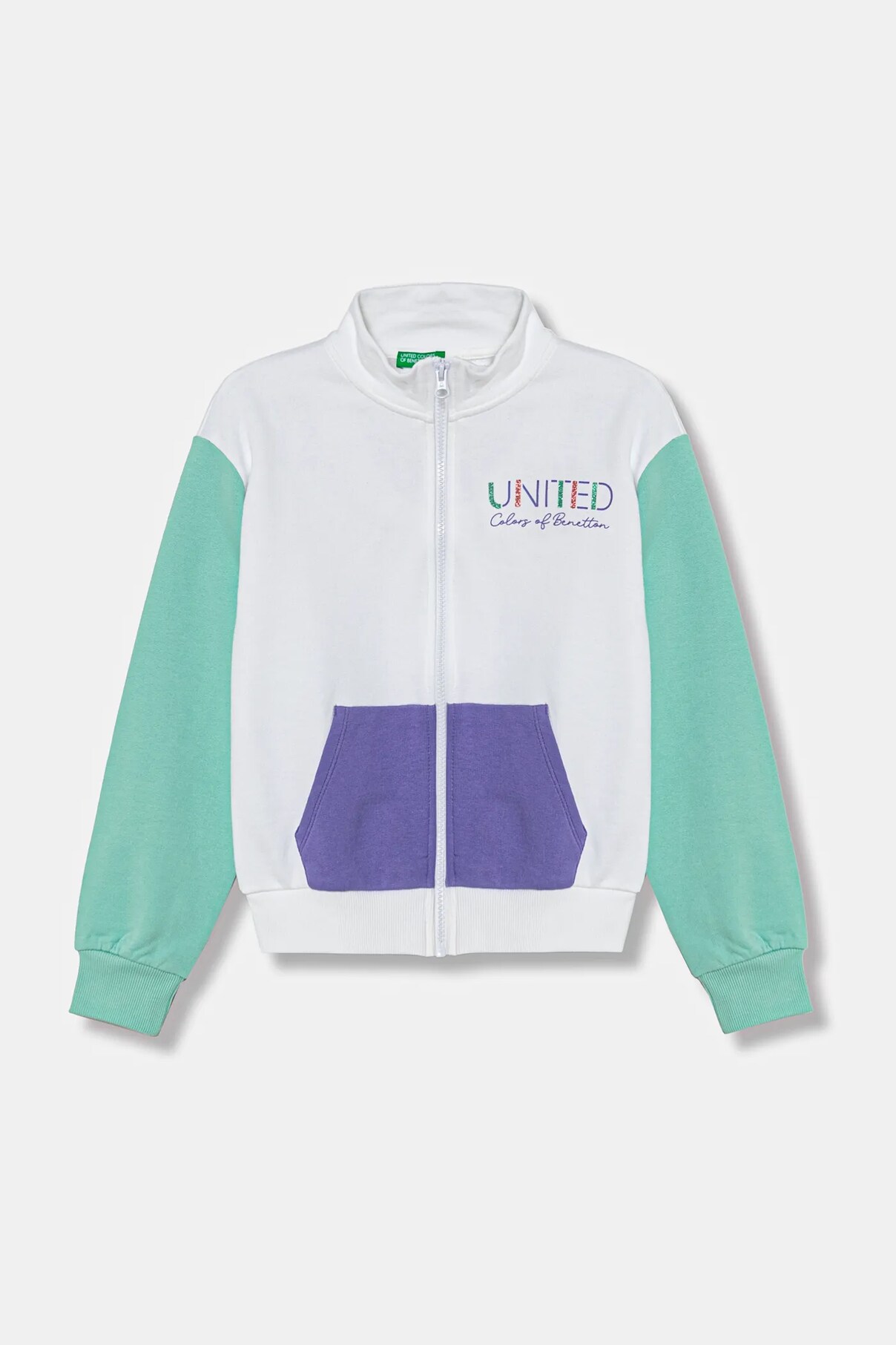 

Детская хлопковая толстовка United Colors Of Benetton, белый