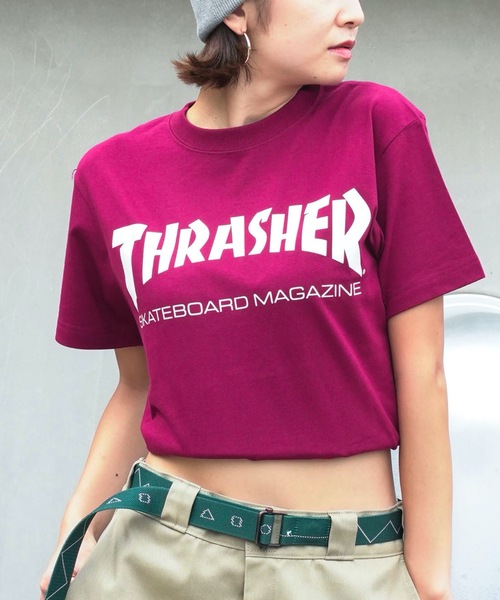 

Футболка с коротким рукавом, с логотипом THRASHER, бургундия