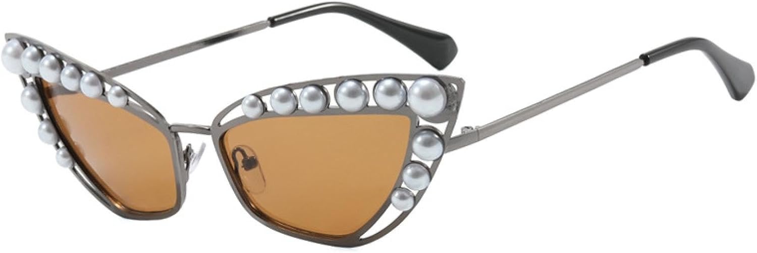 

Солнцезащитные очки с защитой от УФ-излучения UV400 | Полые очки в стиле «кошачий глаз» с металлическими линзами в стиле панк | Яркие линзы для занятий спортом на открытом воздухе и вождения DSVIGF, 8071-c4