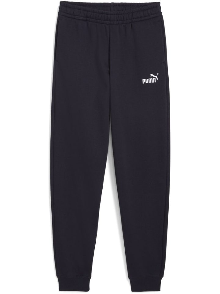 

Спортивные брюки "ESS No.1 Logo Sweatpants FL B" синего цвета Puma