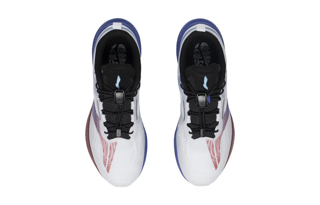 Супер легкие 19 детские кроссовки GS Low-top синие Lining Young, голубой — фото 4