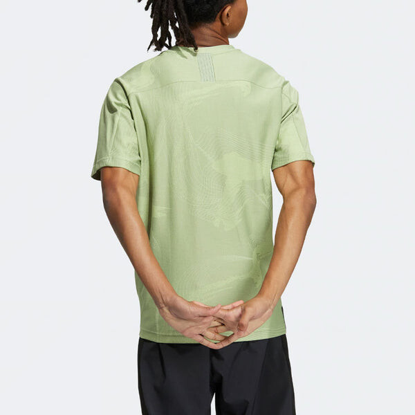 Футболка adidas WJ AOP TEE Sports Short Sleeve Orange Green, мультиколор — фото 3