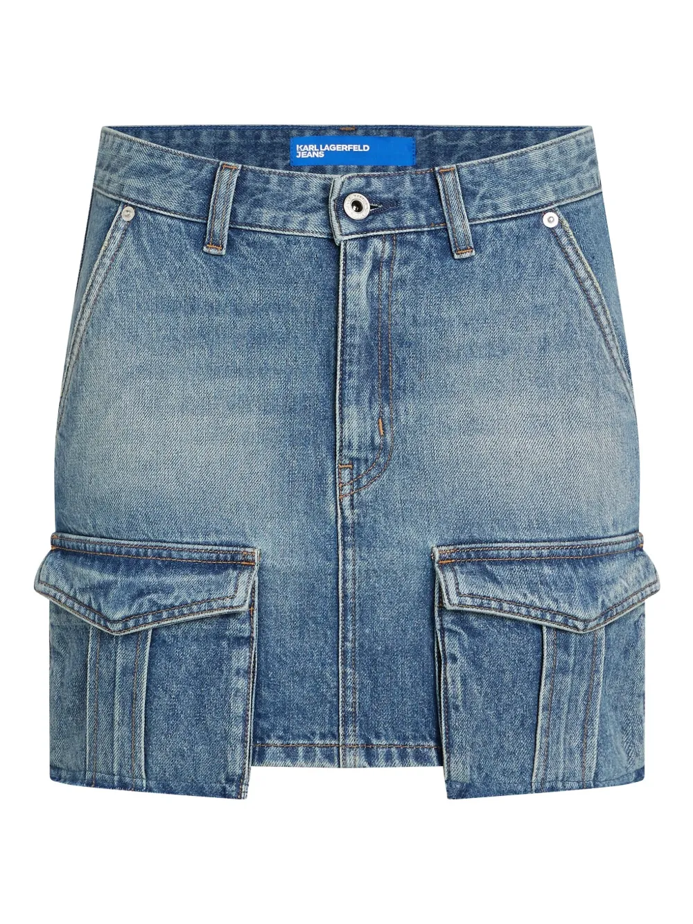 

Джинсовая юбка мини Karl Lagerfeld Jeans, синий