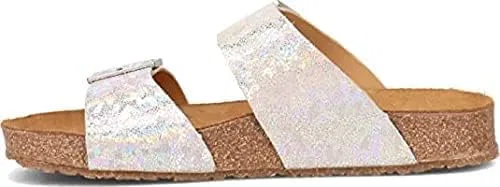 Сандалии из натуральной кожи HAFLINGER, металлик, бежевый — фото 4