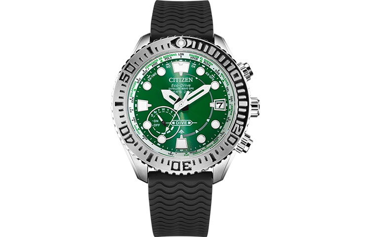 

CITIZEN Часы Promaster Collection Solar Quartz Movement Rubber Strap Watch Men's Watch Green Dial