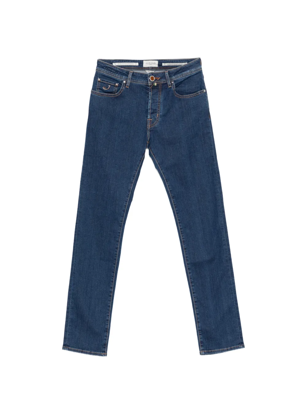 

Джинсы из денима с крючками Jacob Cohen, синий
