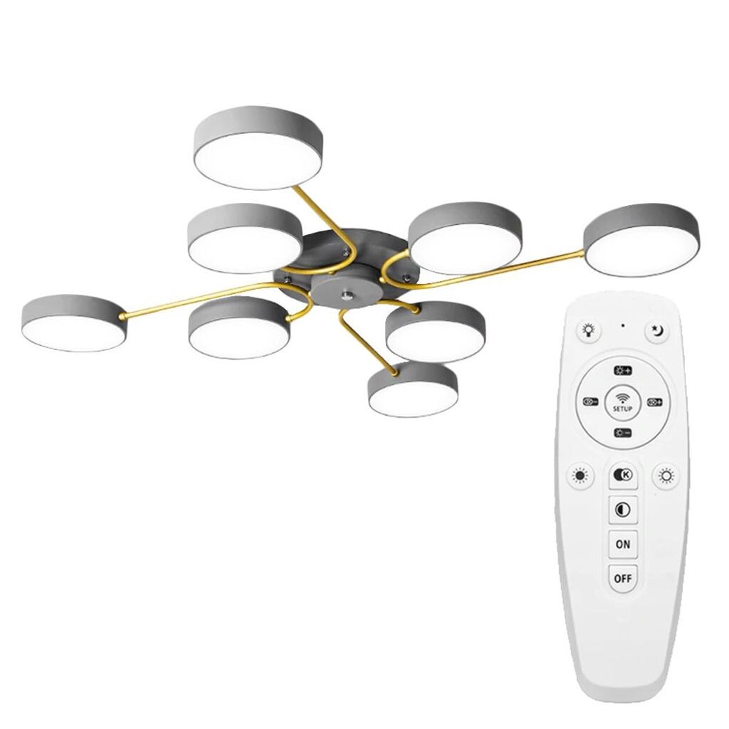 

Потолочный светильник Toollight APP532-8C СЕРЫЙ/ЗОЛОТОЙ Toolight