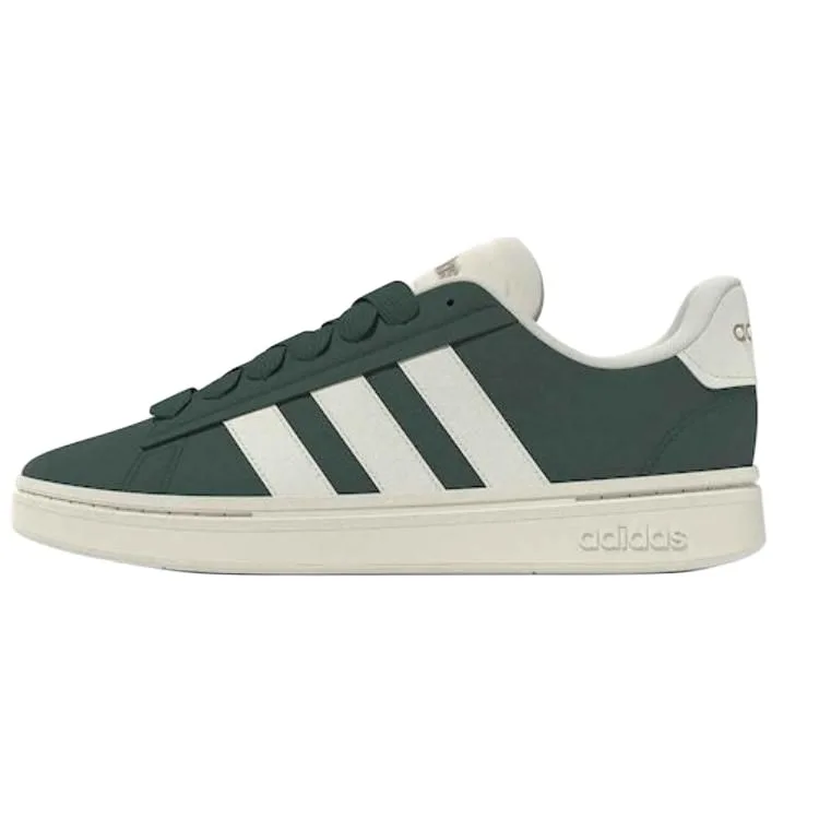 Adidas Кроссовки мужские Grand Court Alpha низкие для скейтбординга с круглым носком, зеленые