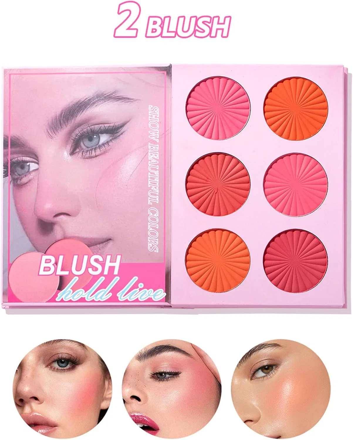 Палетка для макияжа 43 цвета водостойкая Makeup Palette — фото 4