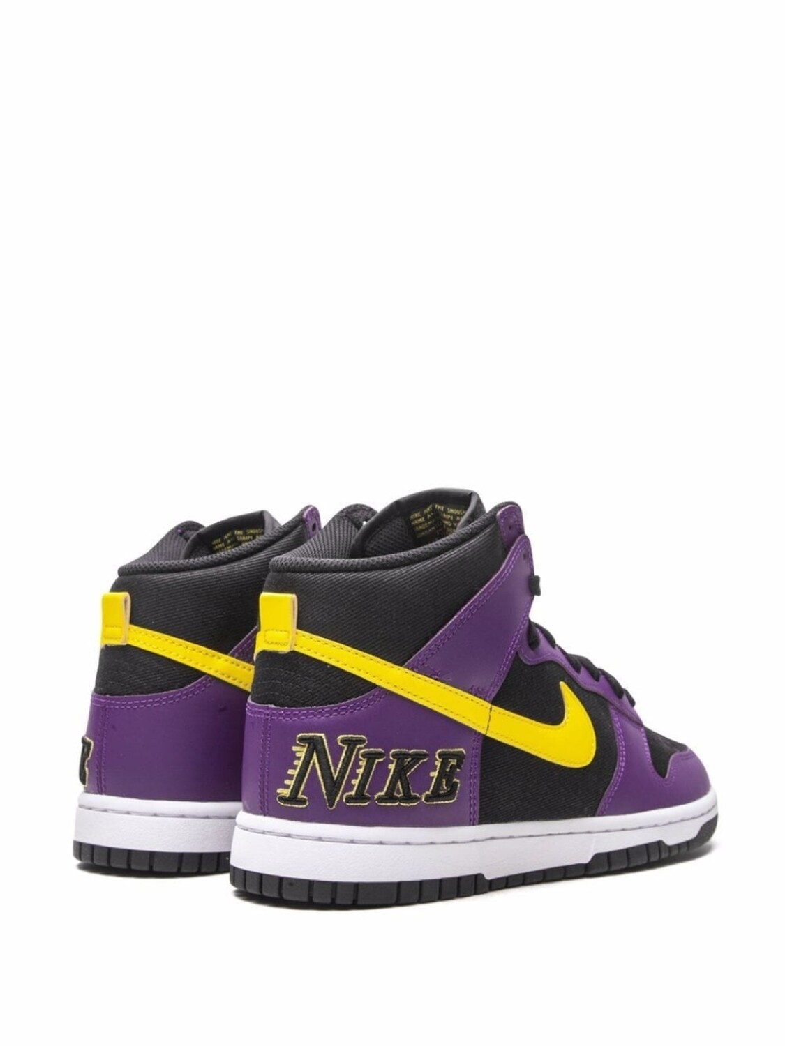 Кроссовки Dunk High Lakers Nike, черный — фото 3