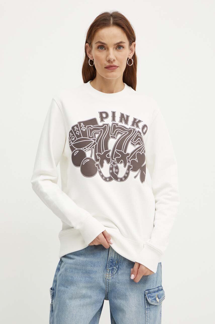 

Толстовка Pinko из хлопка, бежевый