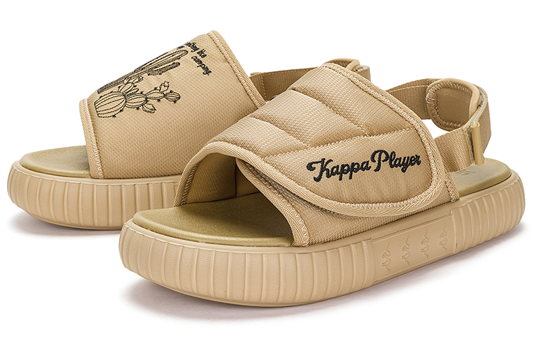 Kappa Спортивные сандалии Back to Back унисекс хаки винтажные, цвет Vintage Khaki-210 — фото 3