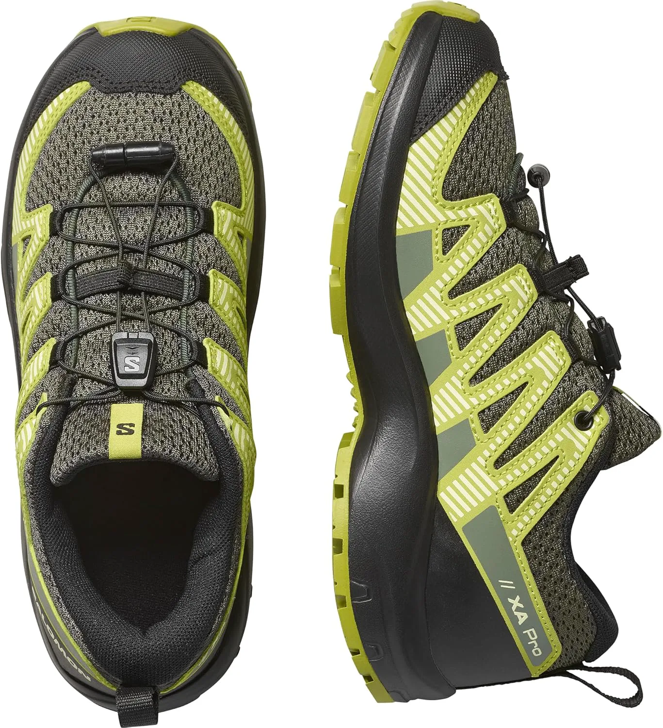 Унисекс-детские кроссовки для трейлраннинга Salomon Kids Xa Pro V8, черный — фото 4
