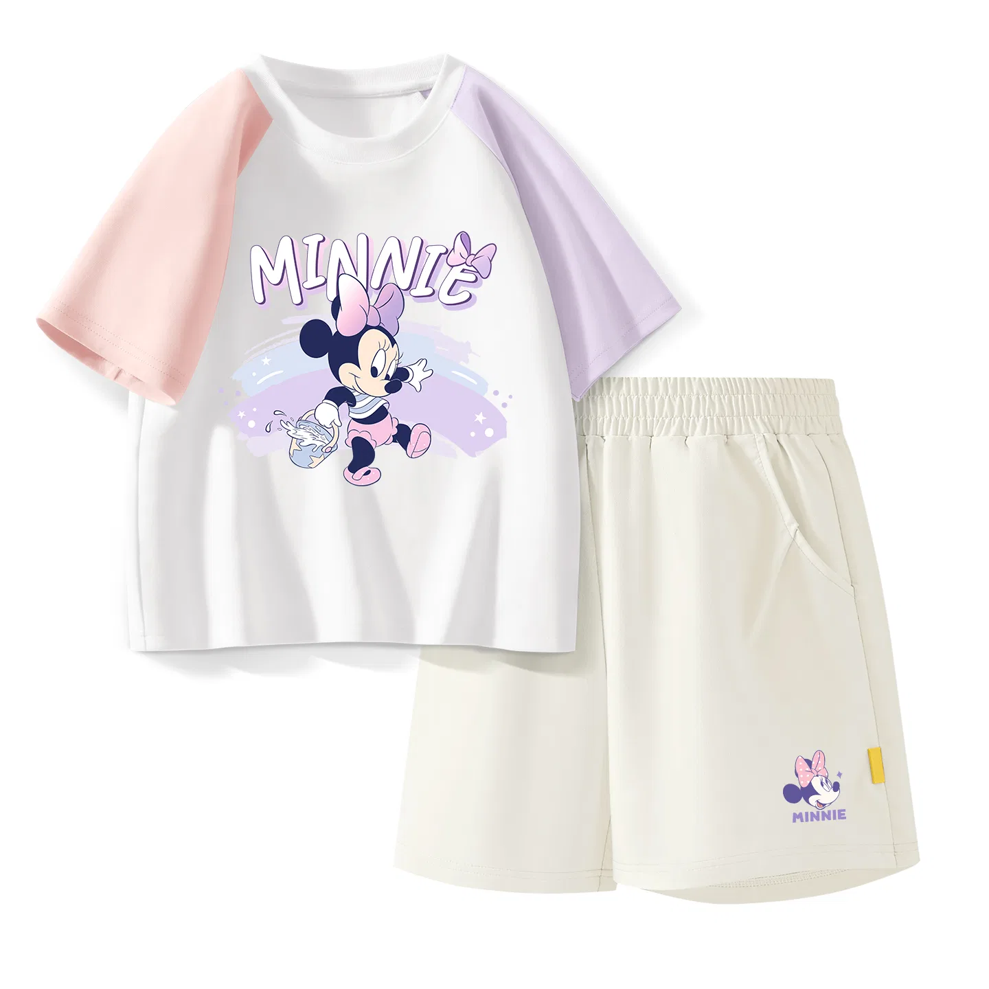 Детский спортивный костюм Casual Sportswear 2 Piece Set Disney, Di Smile Nini K Green Pink+Di Smile Nini K_Bottom Right Milk Glutenous Pink — фото 4