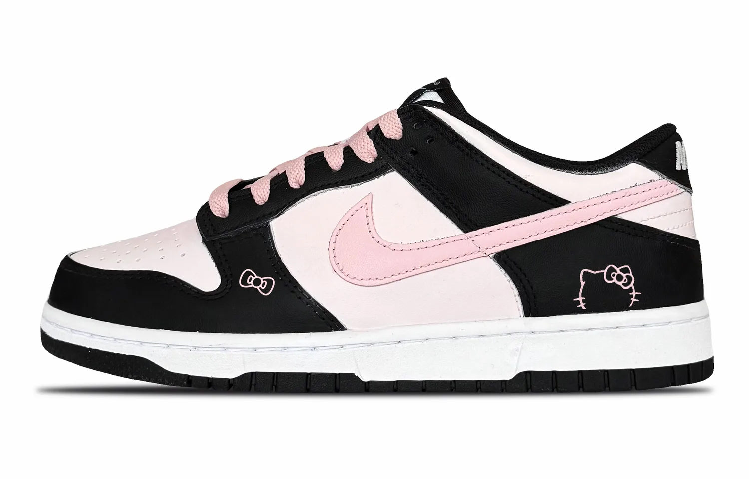 Nike Dunk Low top Skateboard Shoes Black Pink Unisex — фото 3