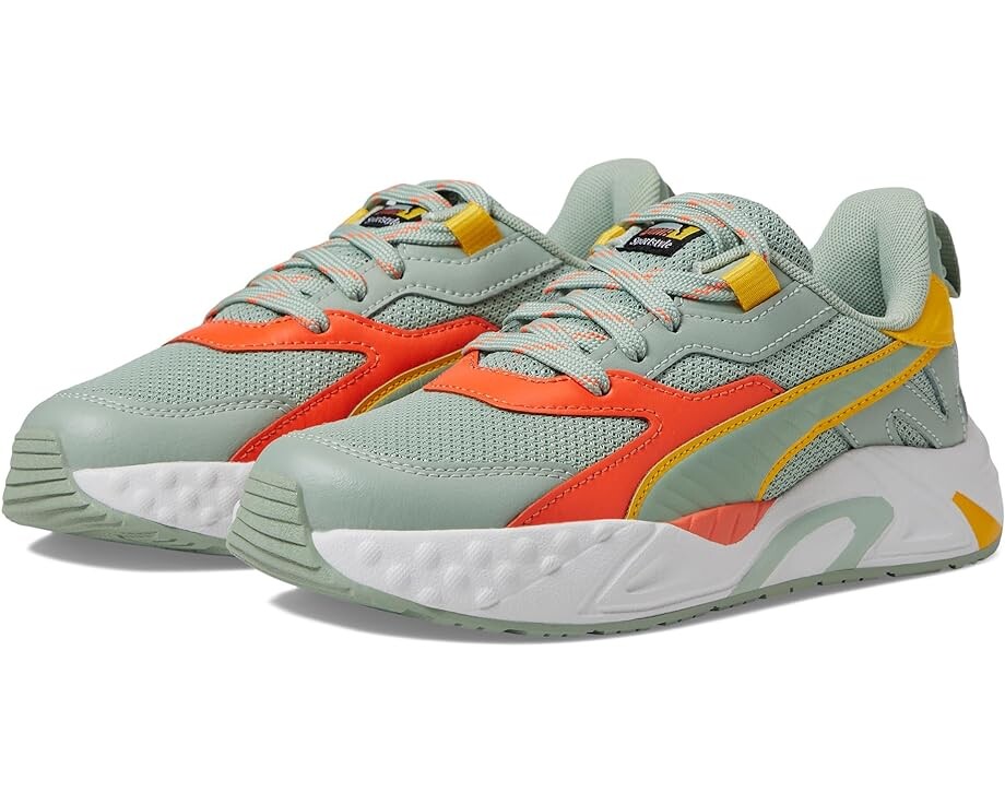 

Кроссовки Puma RS-TRCK Brand Love, цвет Green Fog/Hot Heat/Yellow Sizzle