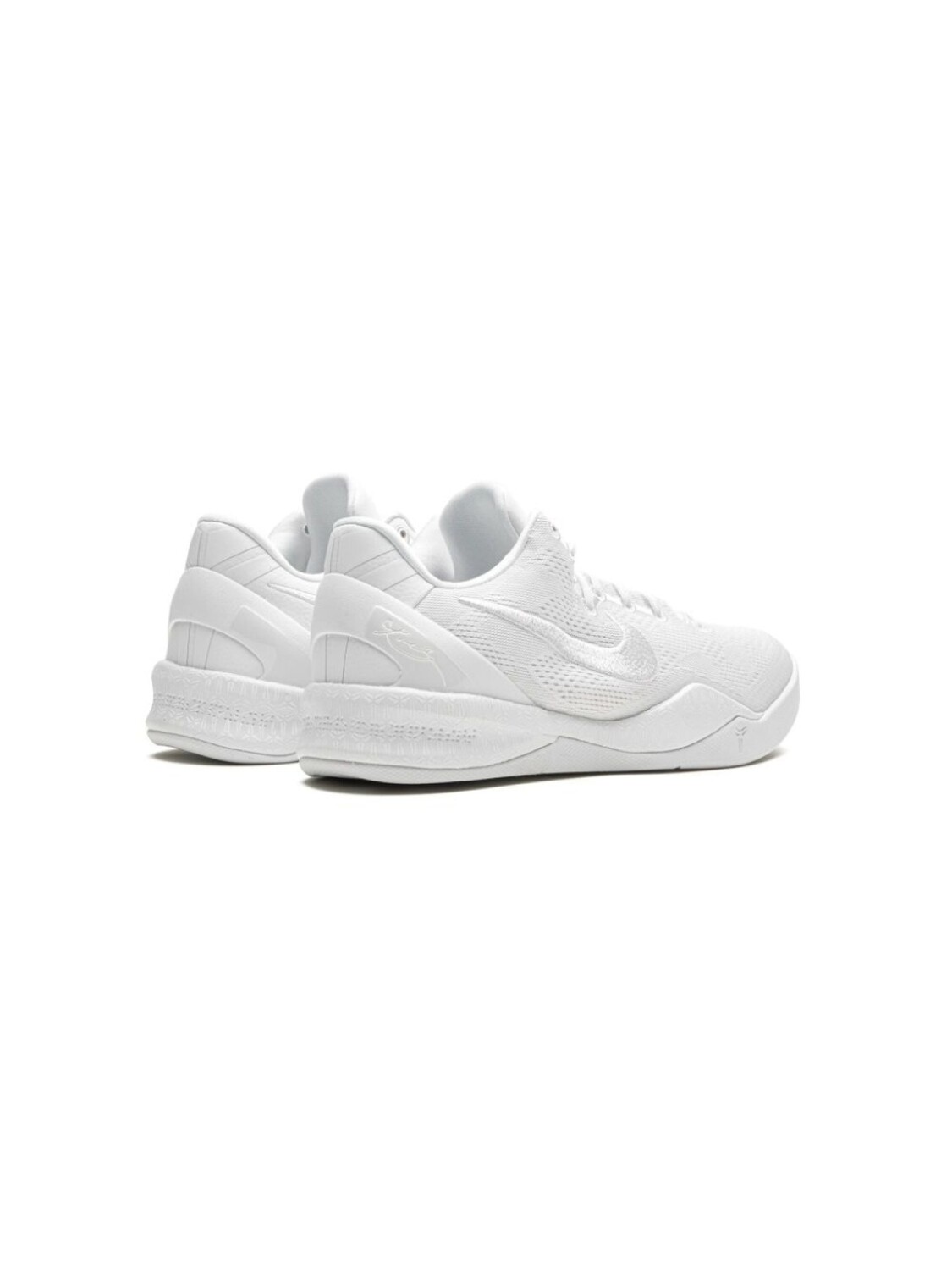 Nike Kids кроссовки Kobe 8 Protro «Triple White», белый — фото 3