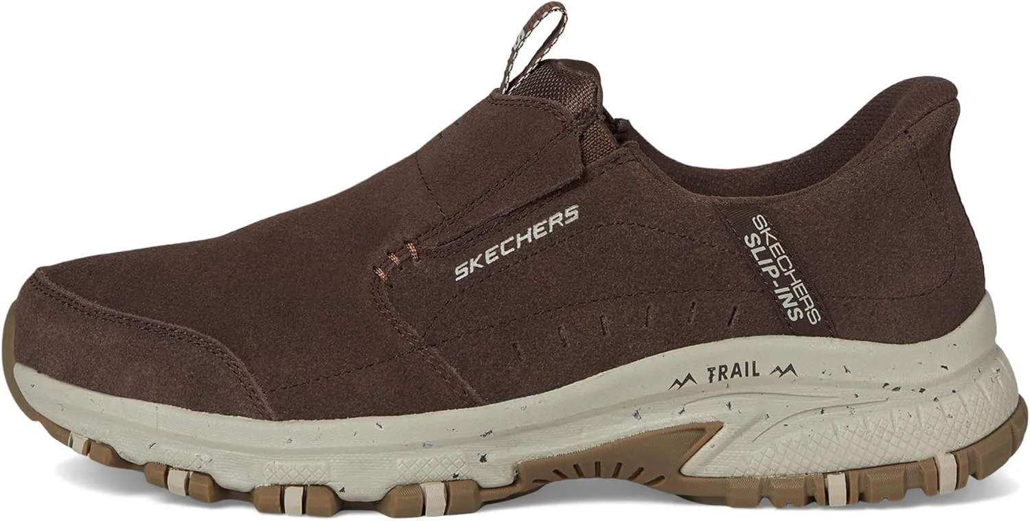 Мужские кроссовки Skechers Hillcrest Cedar Root с удобной посадкой без шнурков, коричневый — фото 4