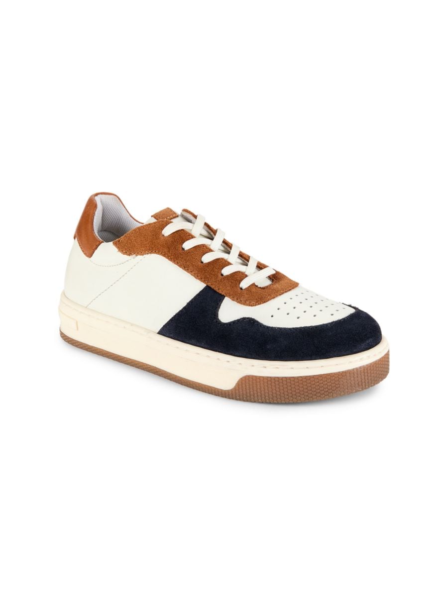

Детские кожаные низкие кеды Steve Madden, белый мульти