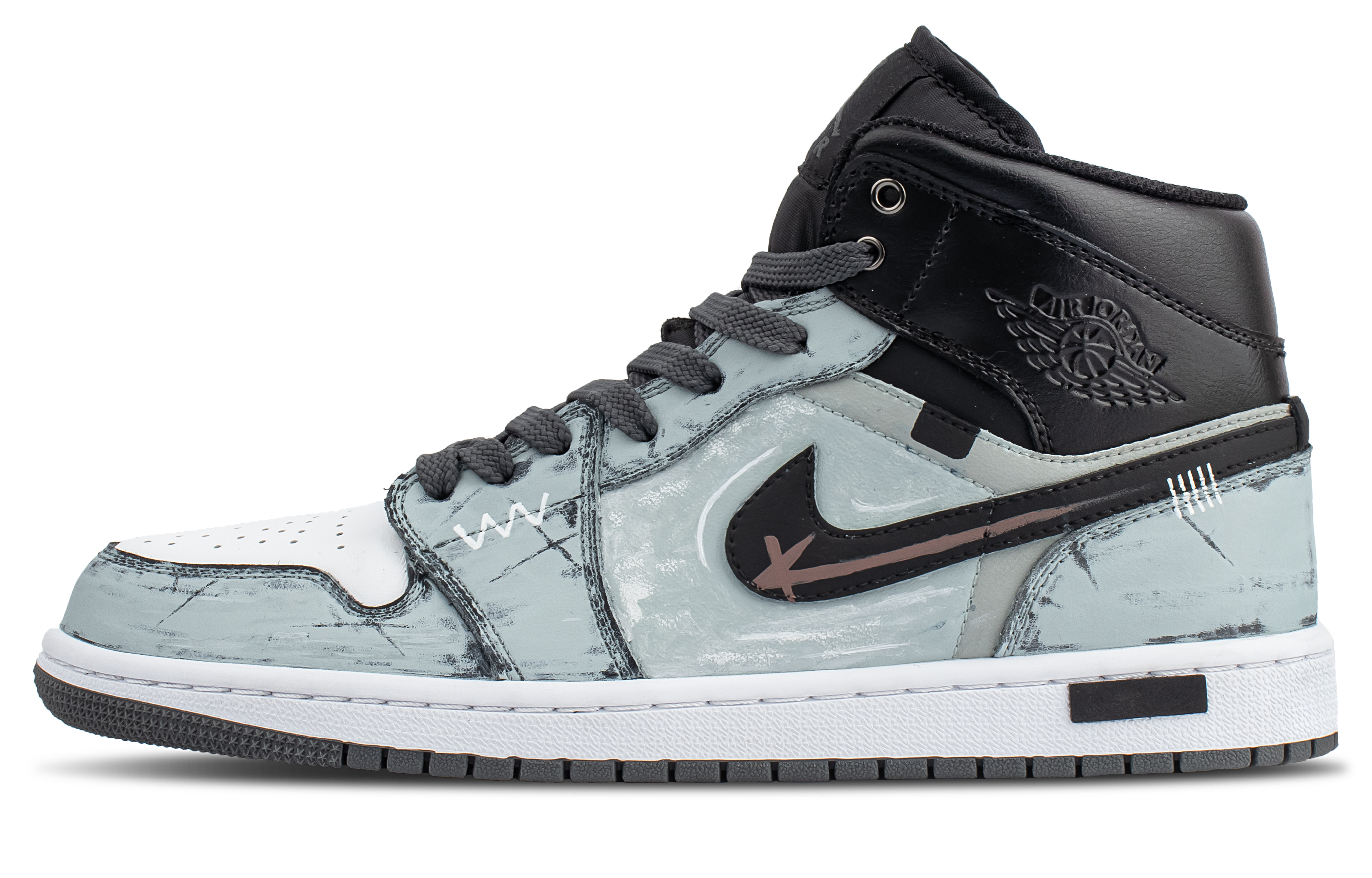 

Jordan Баскетбольные кроссовки Air 1 Abrasion Resistance Mid Top Vintage, мужские, голубые