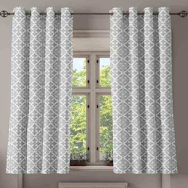 

Занавеска с люверсами Abakuhaus French Lily 2 шт, 280x175x0,5 см цвет grau weiß