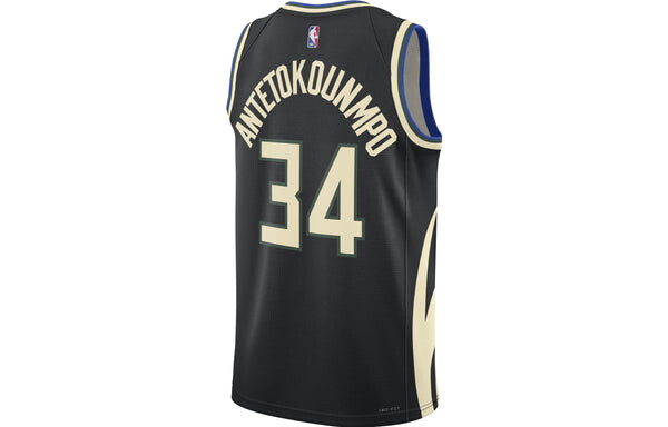 Майка Air Jordan Dri-FIT NBA Giannis Antetokounmpo Swingman Jersey 'Black', черный — фото 2