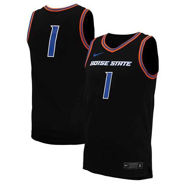 Мужская баскетбольная футболка Boise State Broncos #1 black Nike — фото 2