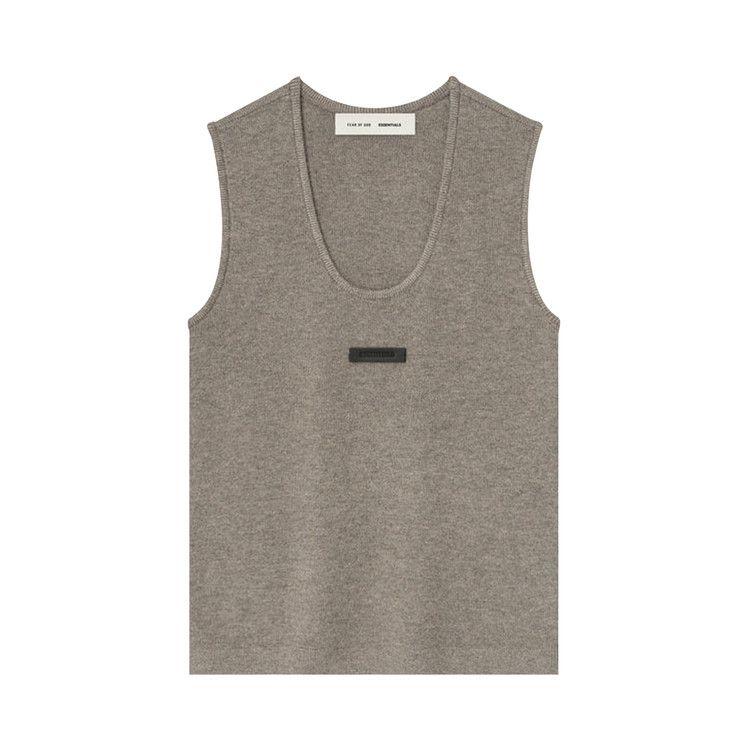 

Топ Fear of God Essentials Soft Rib Knit Tank, Homestead Heather