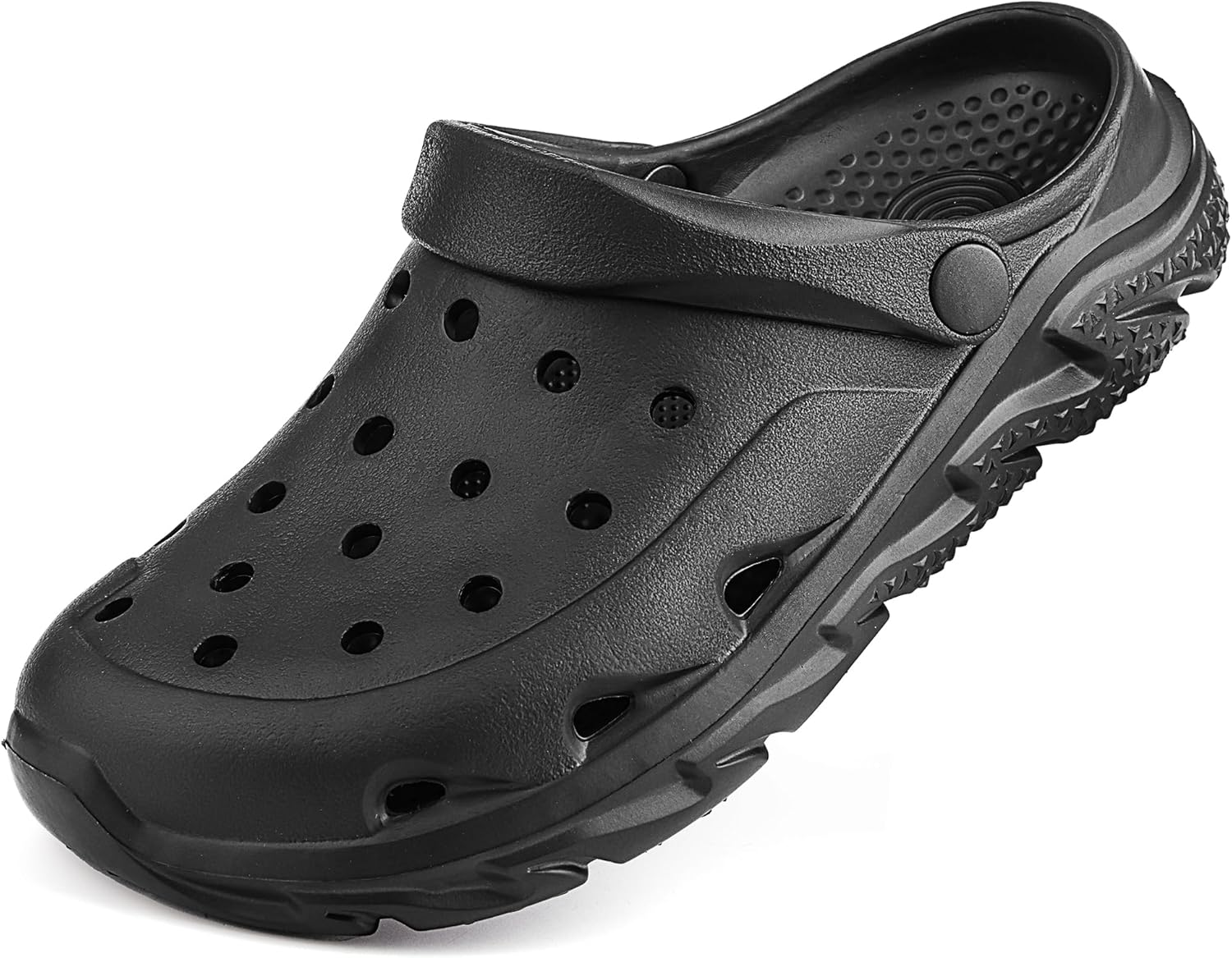 

Сандалии DESBAFE для женщин и мужчинудобные шлепанцы для душаЛетние тапочки для пляжа и бассейнаС поддержкой свода стопыБыстросохнущая обувь для воды, черный