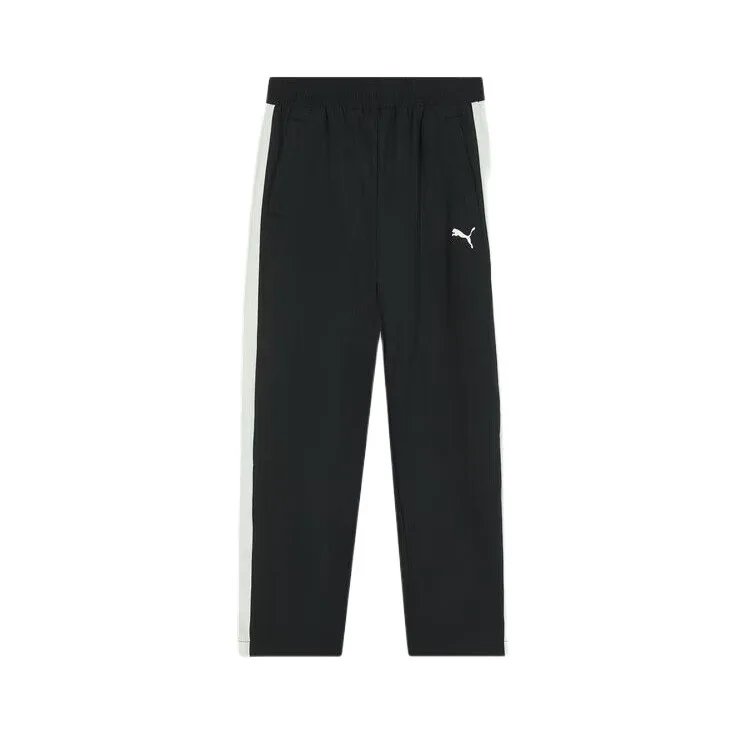 Детские вязаные спортивные штаны Moderate PUMA, черно-белый