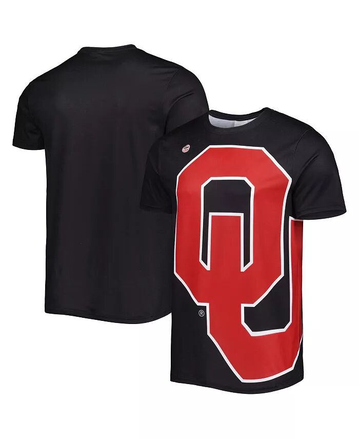 

Мужская черная футболка Oklahoma Sooners с большим логотипом Dyme Lyfe
