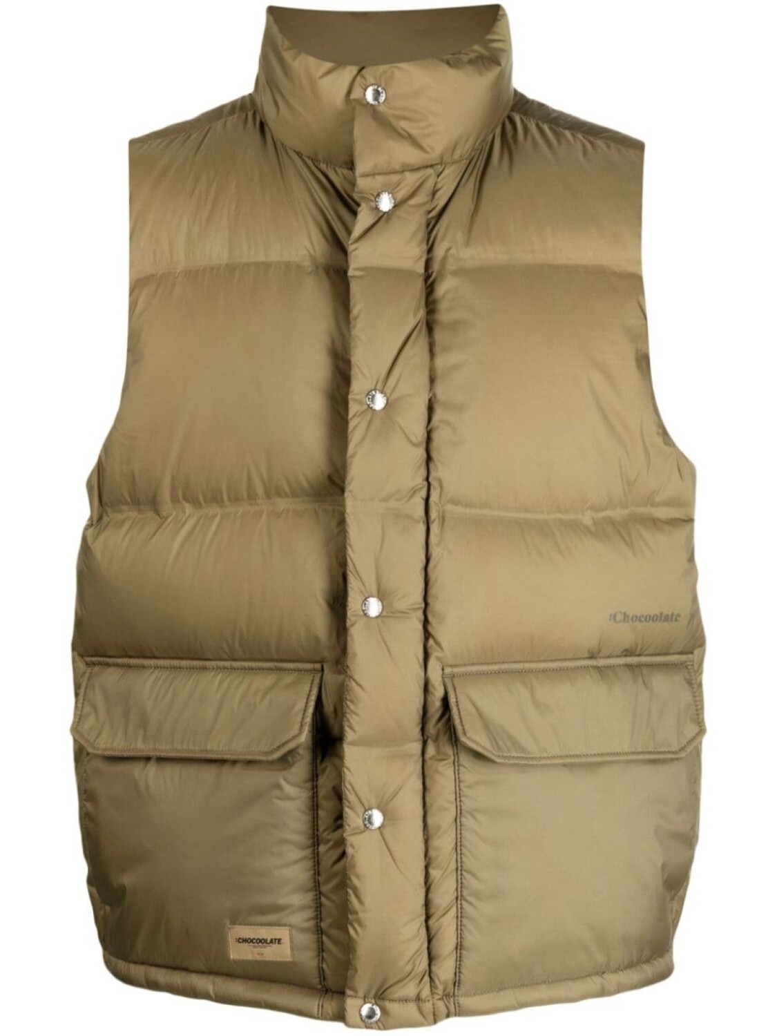 

Chocoolate padded zip-up gilet, зеленый