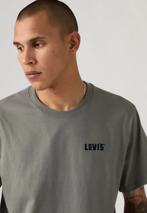 Футболка свободного кроя с принтом ss Levi'S, Smoked Pearl — фото 4