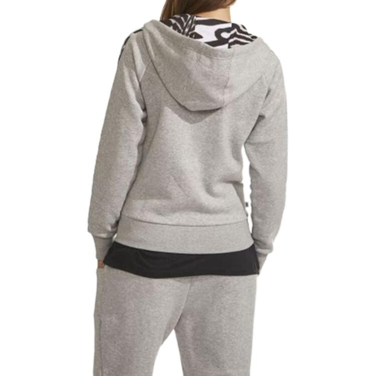 Женская толстовка ZIP HO FL Medium Heather Grey Adidas Originals — фото 4