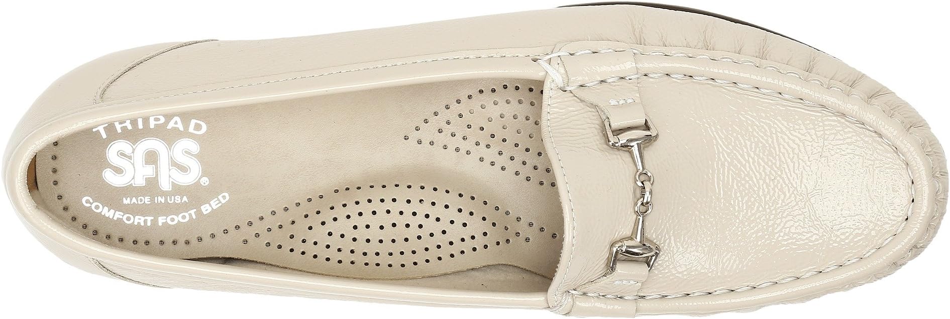 Лоферы SAS Metro Comfort Bit Loafer, Bone Patent — фото 2