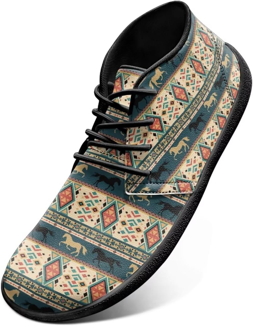 

Мужские кроссовки Aztec Road Running с нулевой прокладкой, широкие минималистичные тренировочные кроссовки, нарядные кроссовки для женщин, модный образ Chririnla, Aztec Stripes Horse