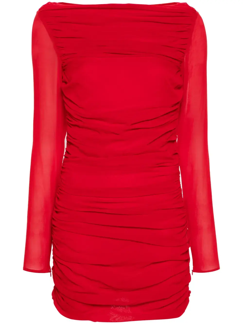 

Платье мини Petra со сборками THE ANDAMANE, красный