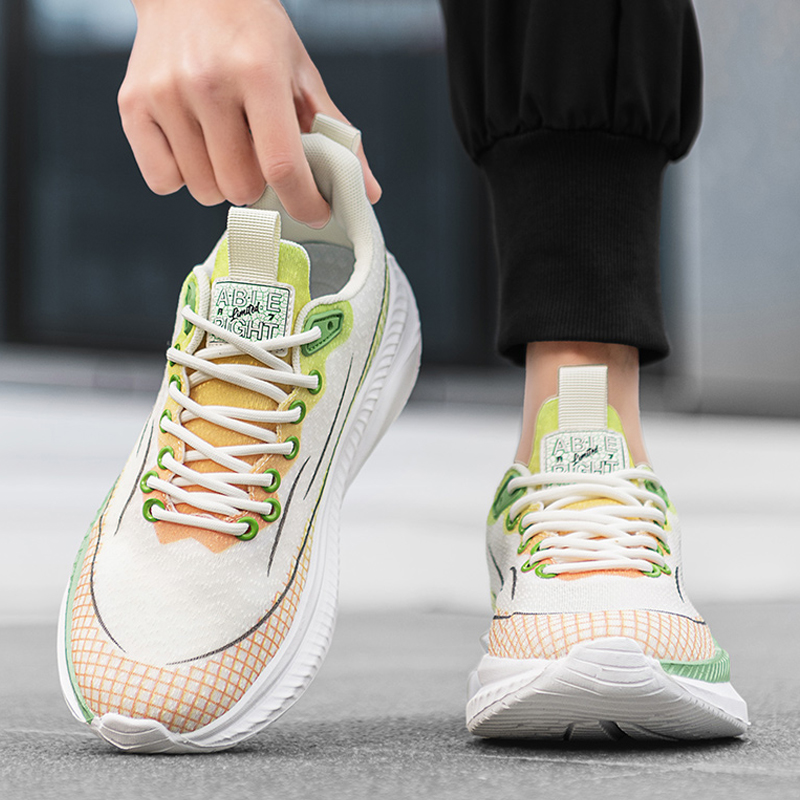 Bull charm Мужские повседневные кроссовки Low top бело-зеленые, цвет White Green — фото 4