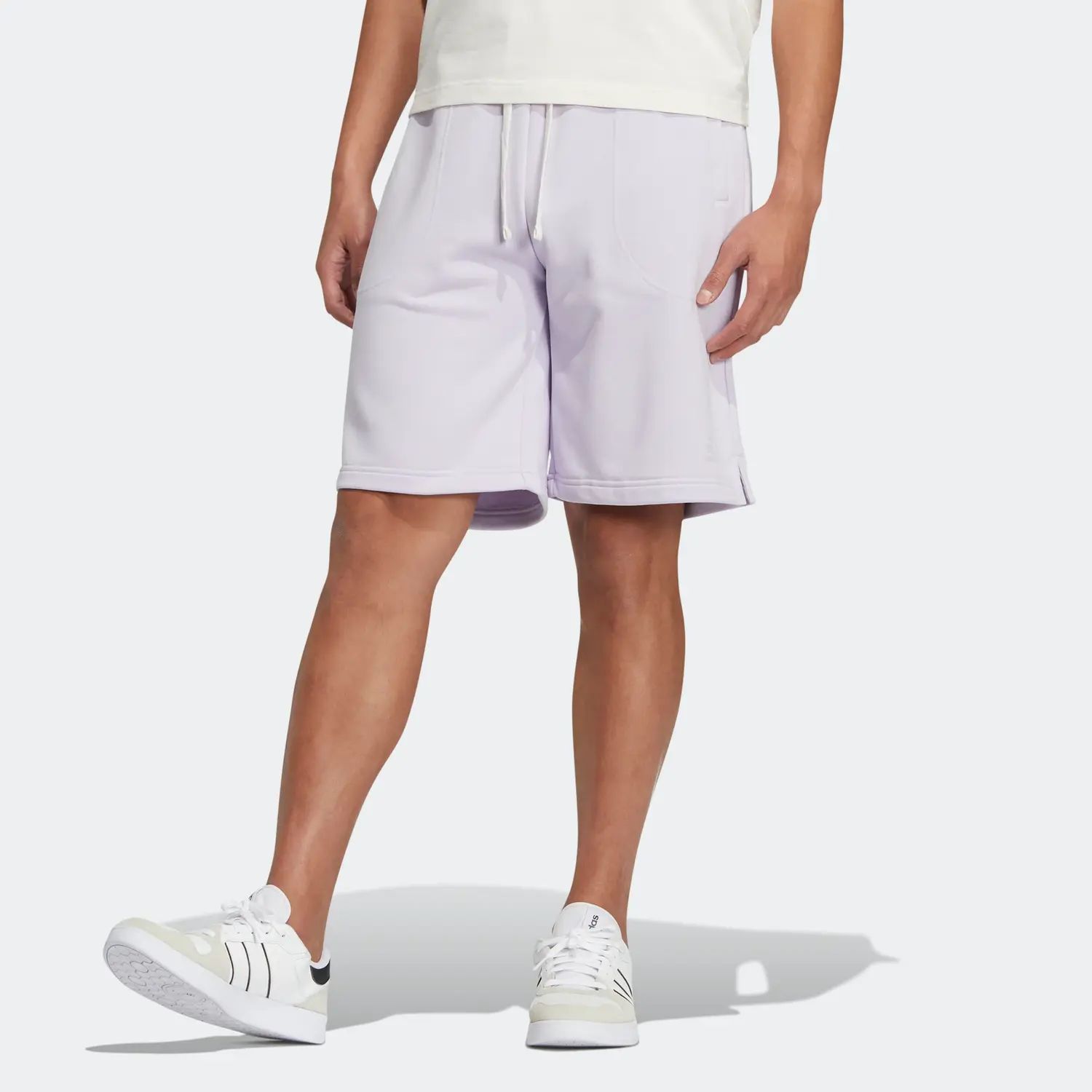 Шорты унисекс светло-фиолетовые Adidas Neo — фото 3