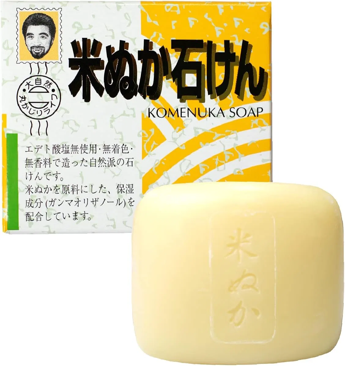 Мыло Yonekichi Rice Bran Soap, 12 шт., 80 г, кремовый