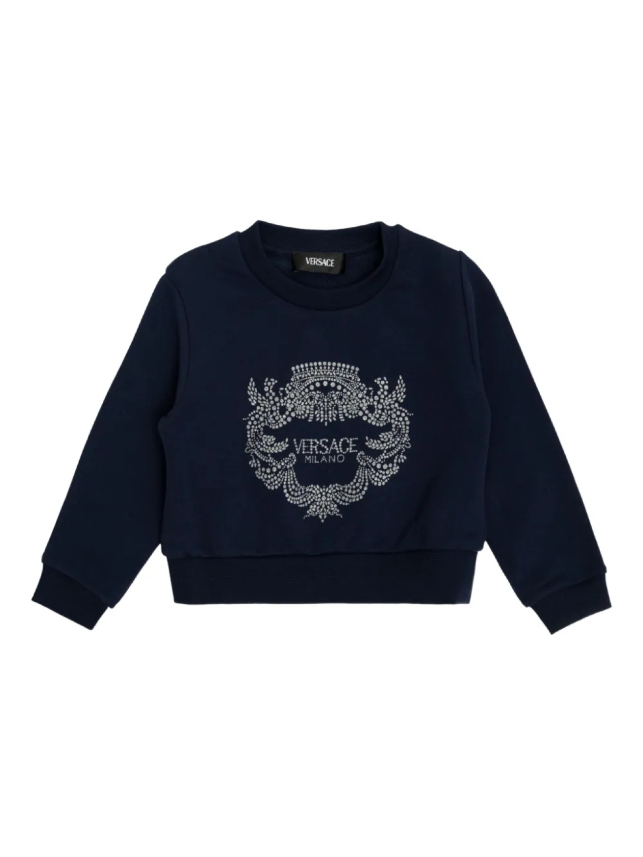 

Толстовка, украшенная кристаллами Versace Kids, синий