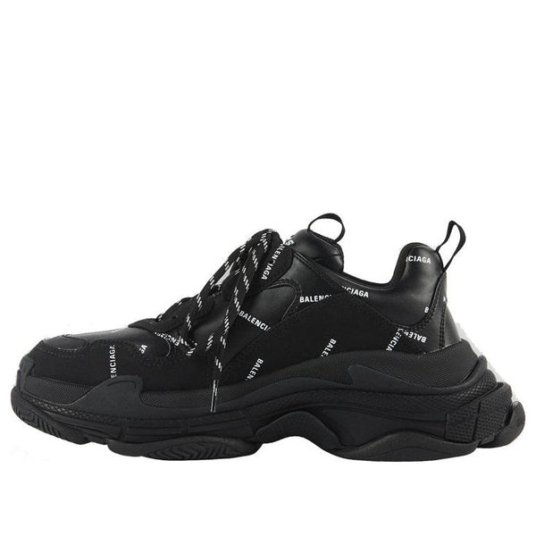 

Кроссовки triple s sneaker 'allover logo - black' Balenciaga, черный